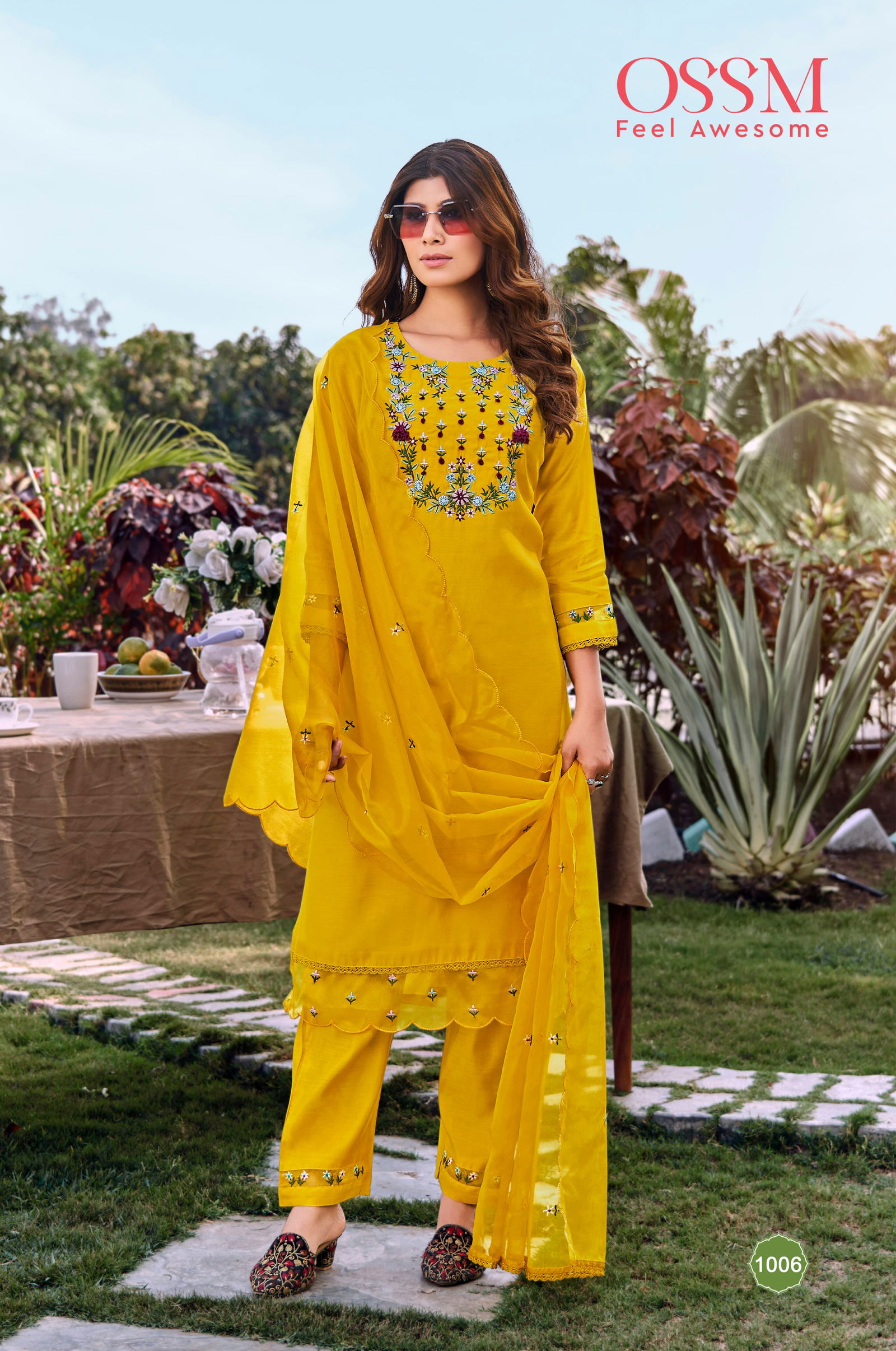 Mohey Vol 2 By Ossm Viscos Roman Silk Embroidery Kurti With Bottom Dupatta Wholesale Market In Surat
